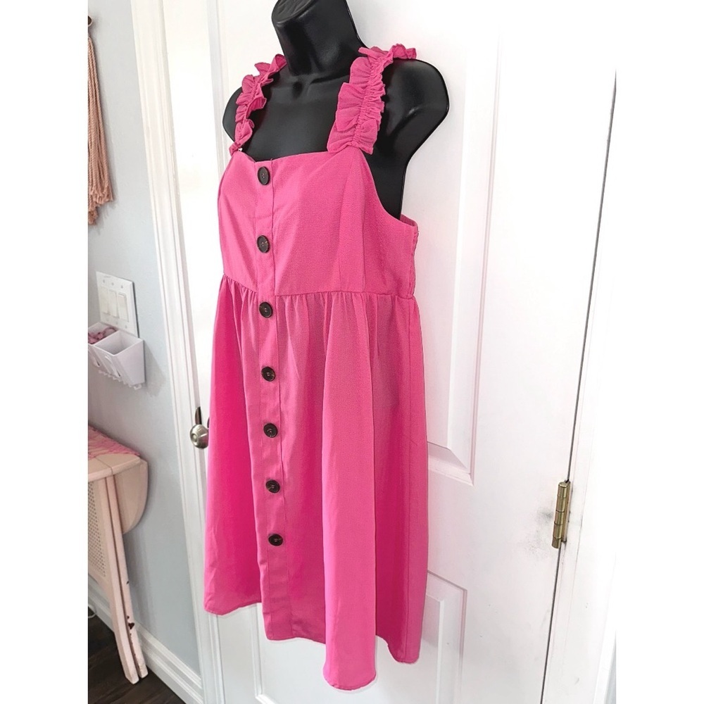 Perfectly Priscilla pink ruffle dress - Picture 5 of 8